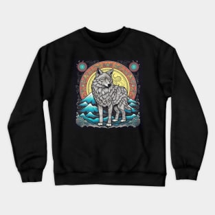 Lone Wolf - Symbol of Strength and Freedom Crewneck Sweatshirt